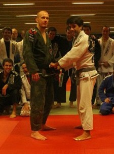 Ken Van Gilbergen getting black belt from Felipe Costa 2011